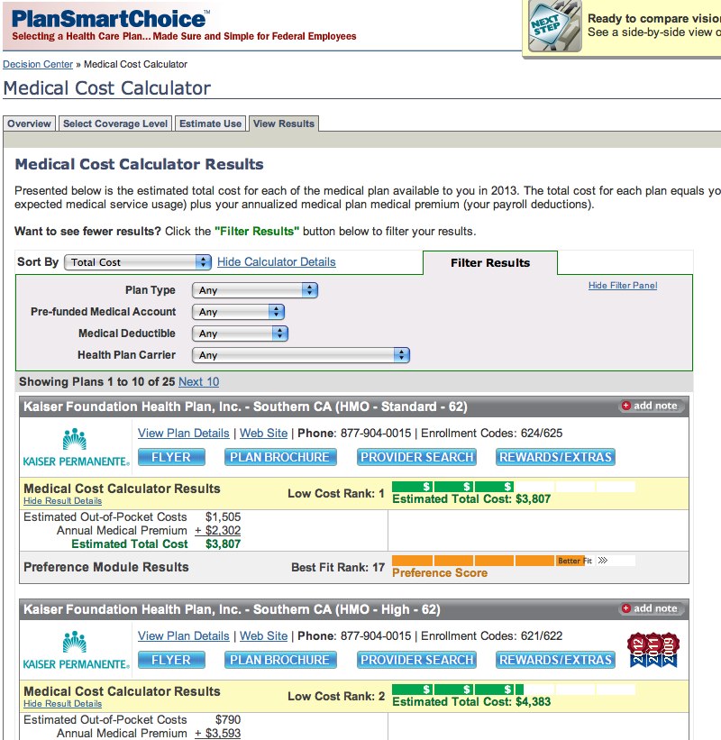 FEHB Open Season Using PlanSmartChoice to compare FEHB Health Plans